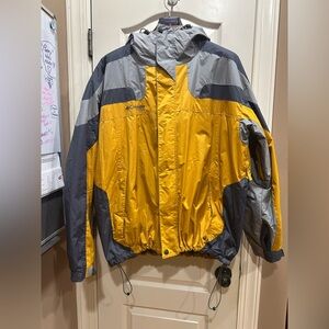 Men’s Yellow/Grey Columbia Vertex Ski/Snow Jacket Size XXL